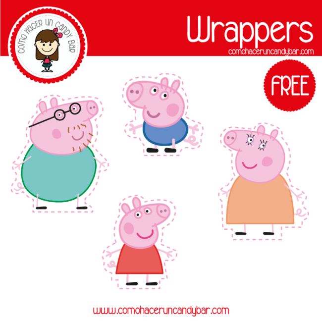 Wrappers de peppa pig para imprimir gratis