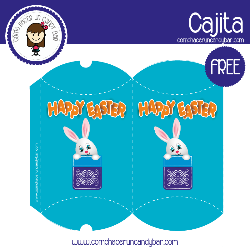 imprimible caja de pascua 2 para descargar gratis