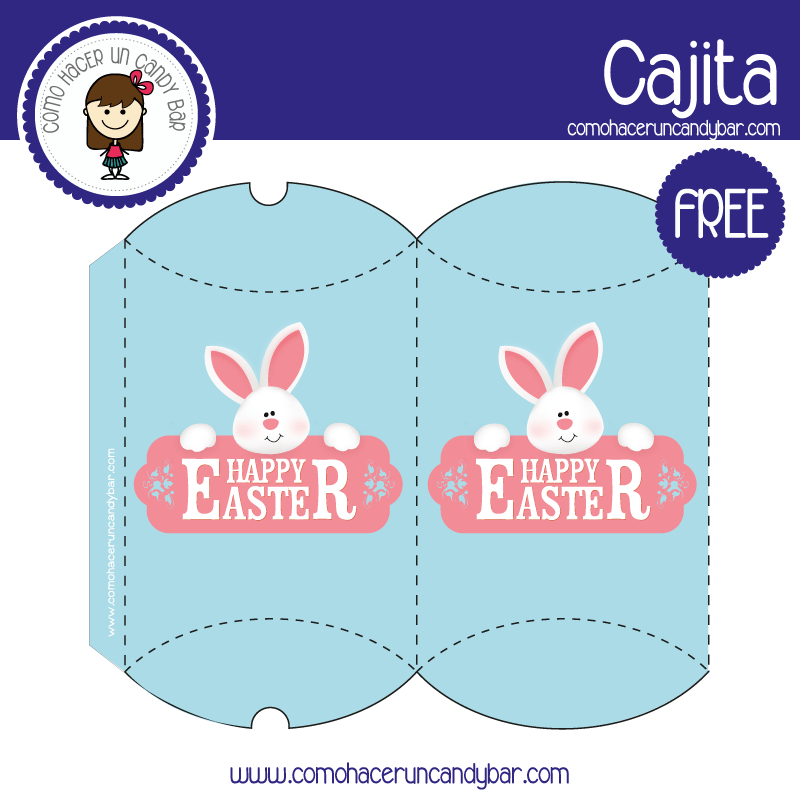 imprimible caja de pascua para descargar gratis
