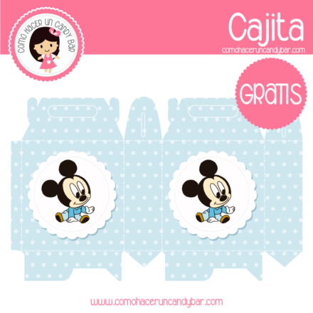 Cajita para imprimir de mickey
