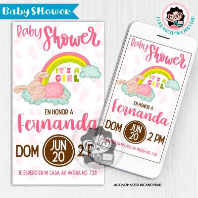 Invitación digital whatsapp Baby Shower kits imprimibles para fiestas