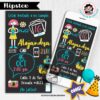 Invitación digital whatsapp hipster kits imprimibles para fiestas