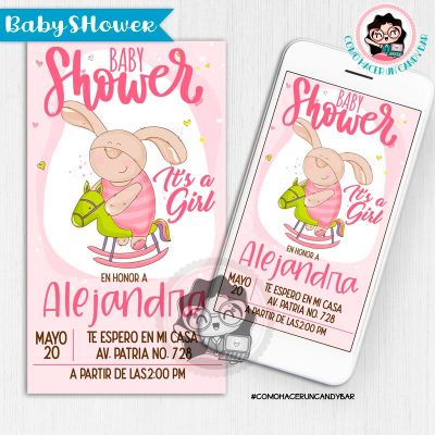 Invitación digital whatsapp Baby Shower kits imprimibles para fiestas