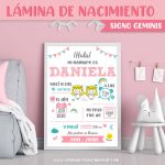 Laminas de Nacimiento Horóscopo para Imprimir