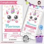 Invitación digital gatito para whatsapp cumpleaños fiesta kits imprimibles para fiestas