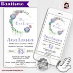 Invitación Digital : Bautizo Vintage