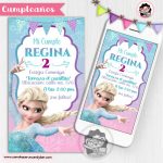 Invitación digital para WhatsApp de Cumpleaños frozen