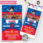 Invitación digital para WhatsApp de Cumpleaños paw patrol