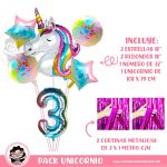 Set Globos Unicornio Azul No. 3