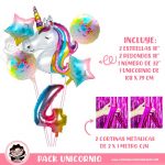 Set Globos Unicornio Azul No. 4