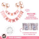 Set Banner Happy Birthday Rosa