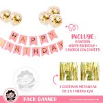 Set Banner Happy Birthday Rosa