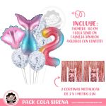 Set Globo Cola de Sirena Multicolor No.2