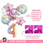 Set Globos Unicornio Rosa No. 4
