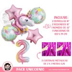 Set Globos Unicornio Rosa No. 2