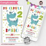 Invitación Digital: Dinosaurio