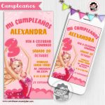 Invitación Digital: Barbie