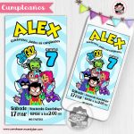 Invitación Digital: Teen Titans