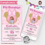 Invitación Digital: Minnie pink