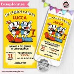 Invitación Digital: Cuphead