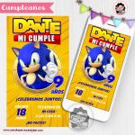 Invitación Digital: Sonic