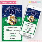 Invitación Digital: Fútbol Real Madrid