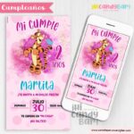 Invitación Digital: Tigger Winnie Pooh