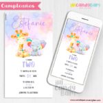 Invitación Digital: Baby Animales