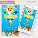 Invitación Digital: Baby Shark