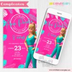 Invitación Digital: Barbie