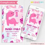 Invitación Digital: Baby Dinosaurio