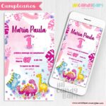 Invitación Digital: Baby Dinosaurio