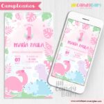 Invitación Digital: Baby Dinosaurio