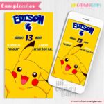 Invitación Digital: Pikachu