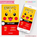 Invitación Digital: Pikachu
