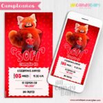 Invitación Digital: Red Turning