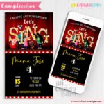 Invitación Digital: Sing Canta Conmigo