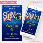 Invitación Digital: Sing Canta Conmigo