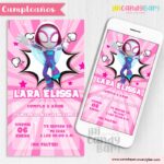 Invitación Digital: Spider Gwen