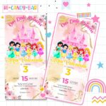 Invitación Digital: Princesas Toddler
