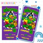 Invitación Digital: Tortugas Ninja