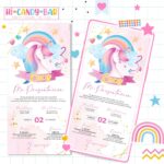 Invitación Digital: Unicornio